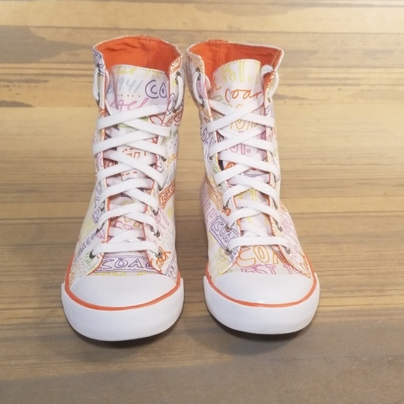 Coach Shoes Coach Bonney Graffiti Multicolor Sneakers